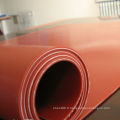 Feuille de chauffage en caoutchouc rouge de silicone / tapis avec l&#39;insertion